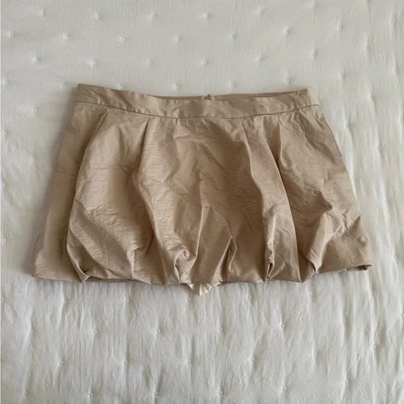 Zara Tan Bubble Skirt - Picture 1 of 4